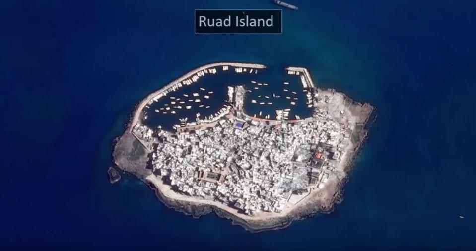  Ruad Island, off the coast of Syria, is claimed to hold key evidence within its walls