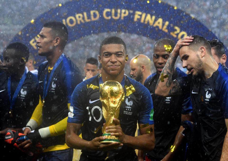  Mbappe was instrumental as France won the World Cup in Russia this summer