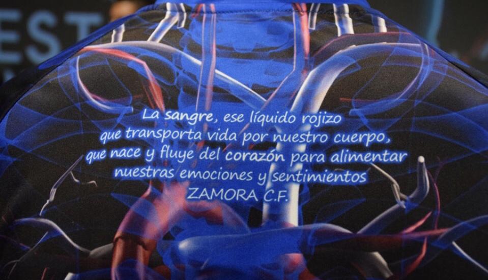  The phrase on the back of the strip, translates to: "The blood, that reddish fluid that transports life through our body, which is born and flows from the heart to nourish our emotions and feelings"