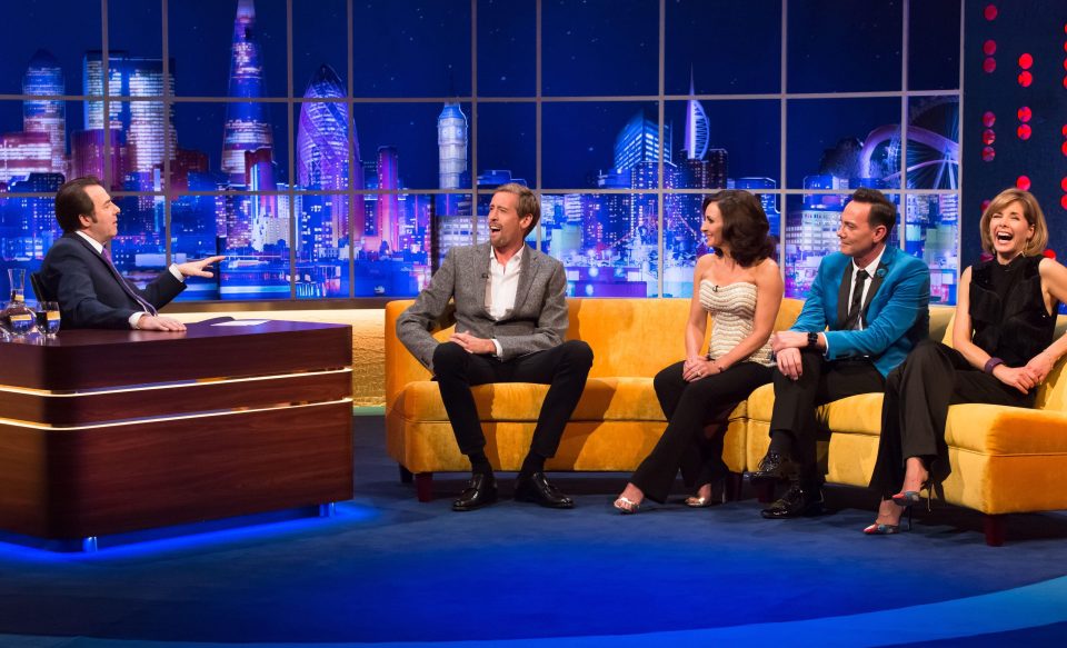  Craig on the Jonathan Ross Show with Shirley Ballas, Darcey Bussell and footballer Peter Crouch