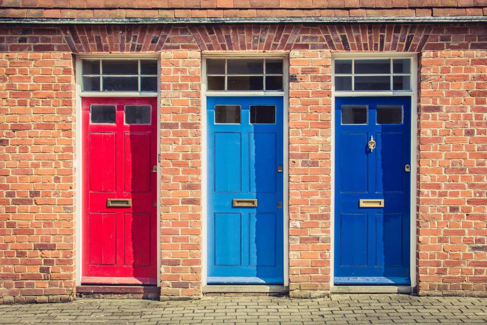  When choosing the colour of your front door it's advised to go for classic colours such as blue and red