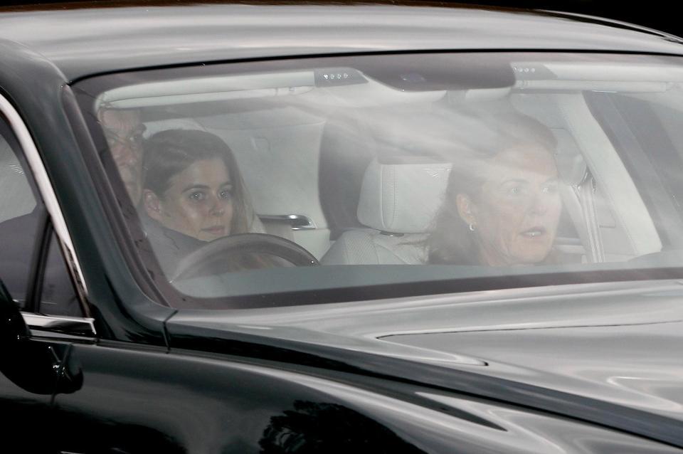  Sarah Ferguson and Prince Andrew, together with their daughter Princess Beatrice, leave Windsor Castle