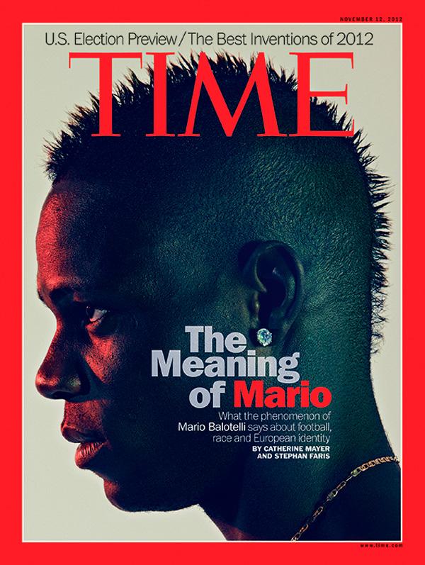  Former Manchester City striker Mario Balotelli also made his mark on Time