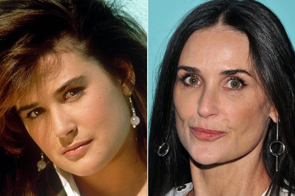 It’s easy to see similarities in early pics of Demi Moore