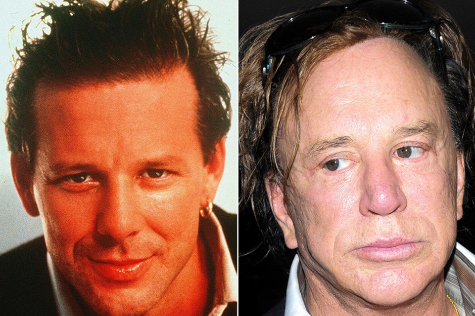 Mickey Rourke is almost unrecognisable today