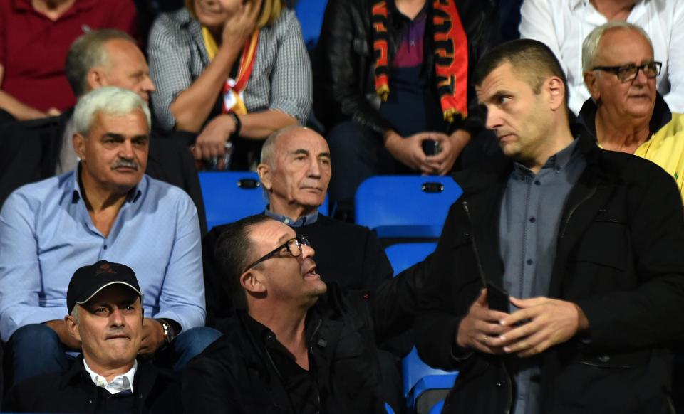  Mourinho was in the stands for the country's historic UEFA Nations League win over Montenegro