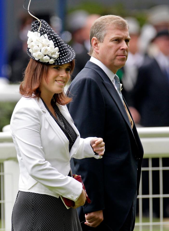  Prince Andrew with daughter, Eugenie