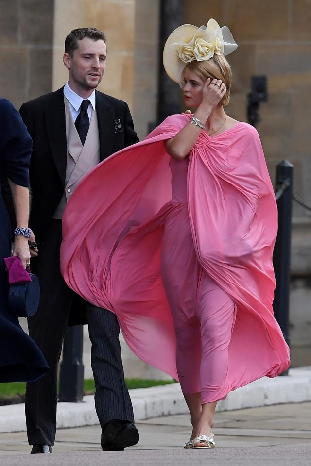  Pixie Geldof and George Barnett arrived to see the royal wedding today