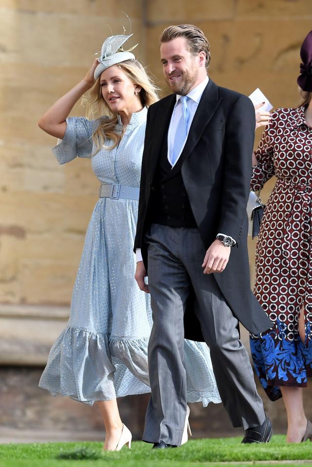  Ellie Golding looked gorgeous in light blue for the wedding