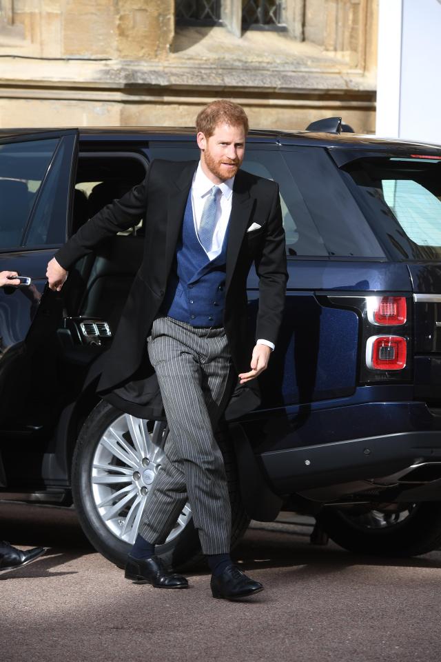  Prince Harry looked dashing as he returned to the same chapel where he married Meghan Markle