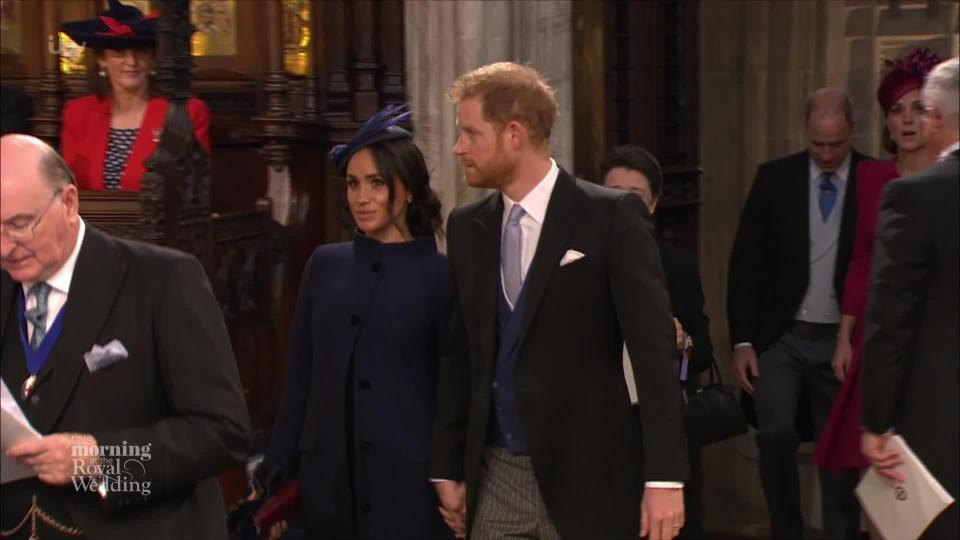  Meghan and Harry were seen inside the chapel today