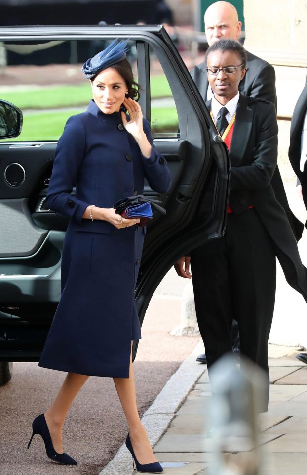  Meghan was wearing a blue Givenchy dress