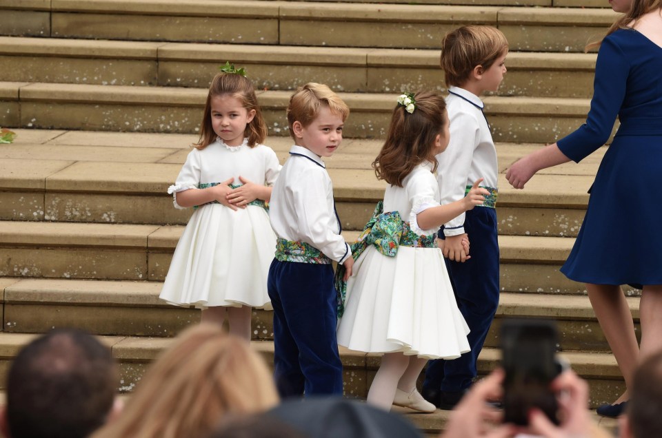 Prince George and Princess Charlotte were in the wedding party