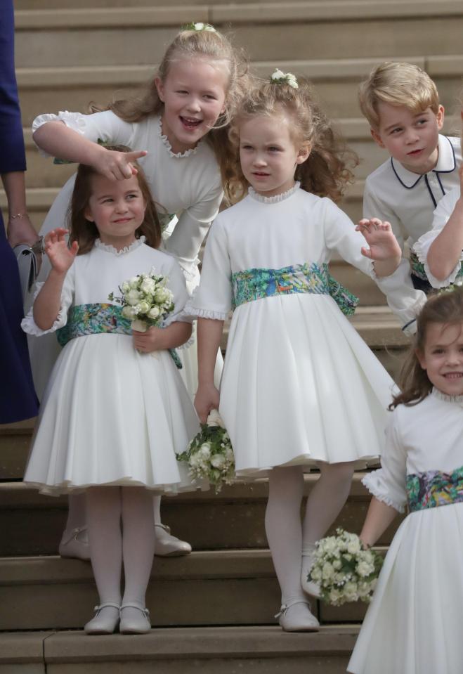  George and Savannah continued to be a cheeky monkeys after the ceremony