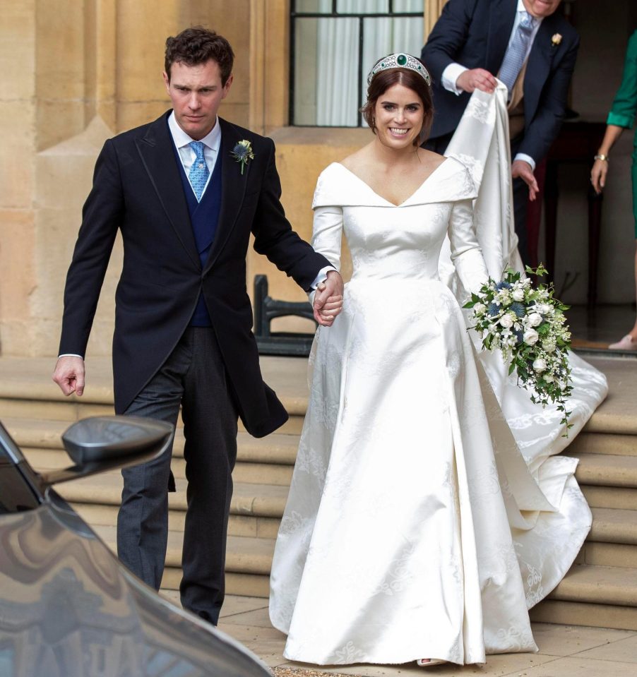  Princess Eugenie wowed in a bespoke gown by designer Peter Pilotto