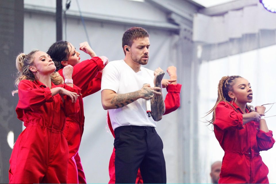  Liam put on an energetic performance at the event