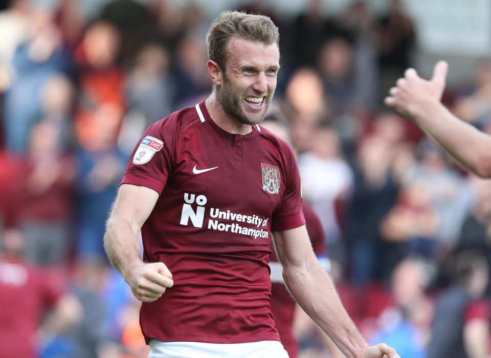  Andy Williams netted for the Cobblers in the 97th minute