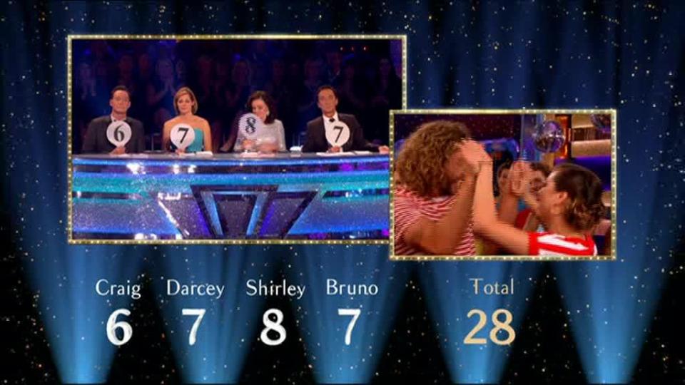  Viewers were shocked by Seann and Katya's high scores from the judges at the weekend