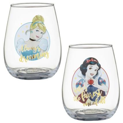  B&M is selling packs of two glasses dedicated to the likes of Cinderella and Snow White