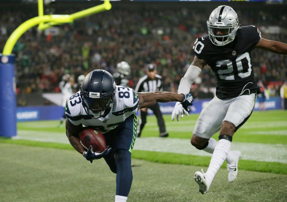  Moore impressed for the Seahawks as they hammered the Raiders