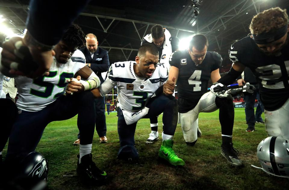  Russell Wilson stole the show under the Wembley lights