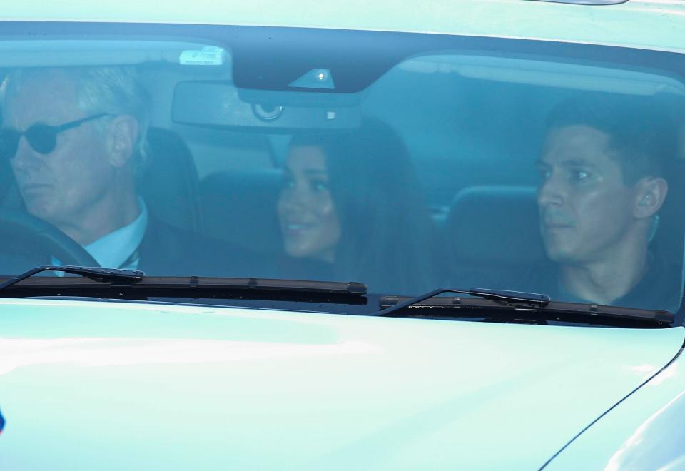  Meghan as she was driven from the airport ahead of the tour beginning tomorrow