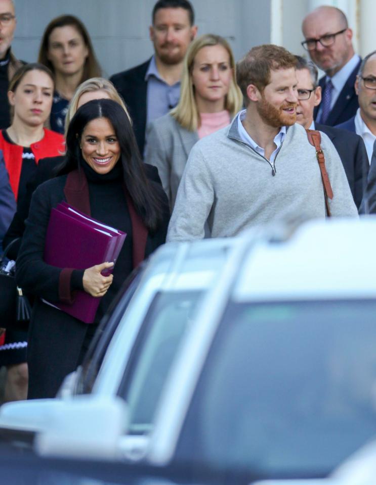  The couple were met by warm crowds in Sydney