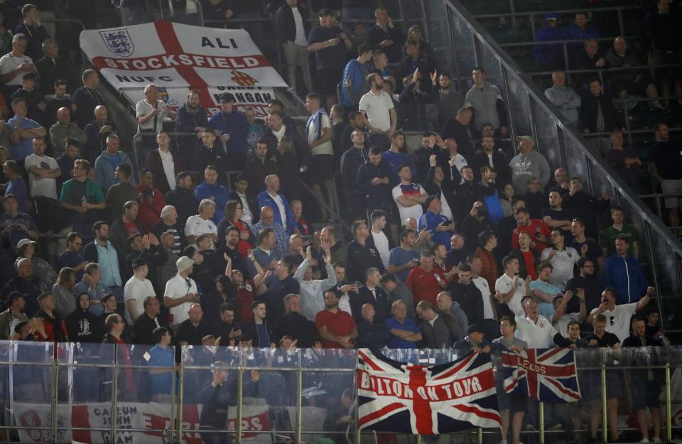  England fans watched Gareth Southgate's team beat Spain 3-2