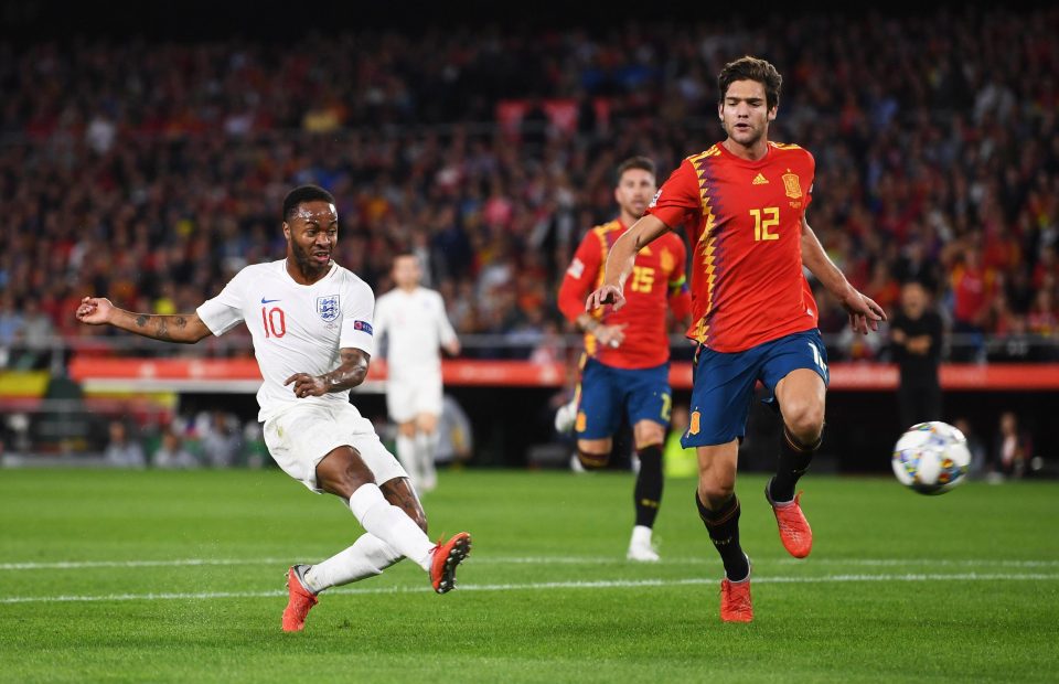  Raheem Sterling drove England in front to end his goal drought