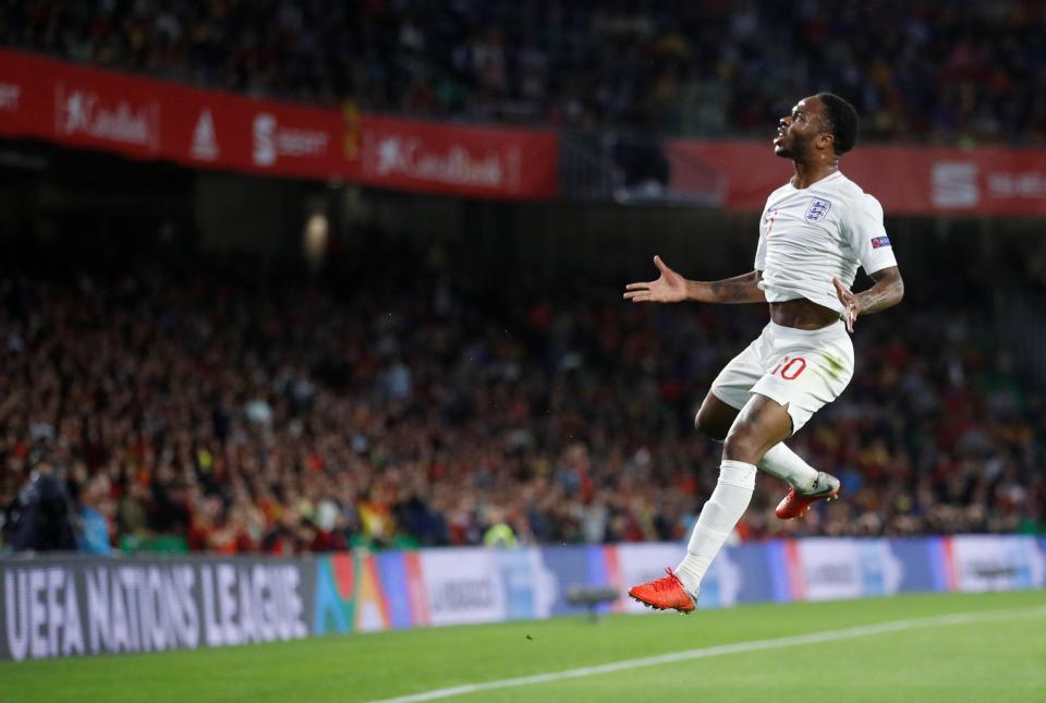  Raheem Sterling took his chances brilliantly against Spain