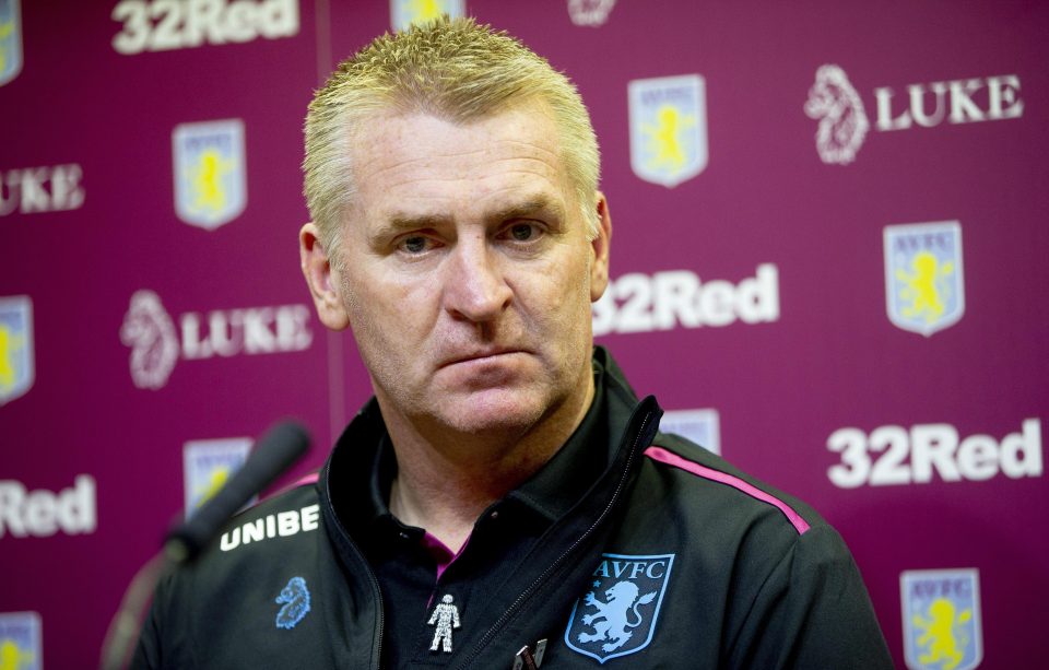  Dean Smith has signed a one-year rolling deal with Villa