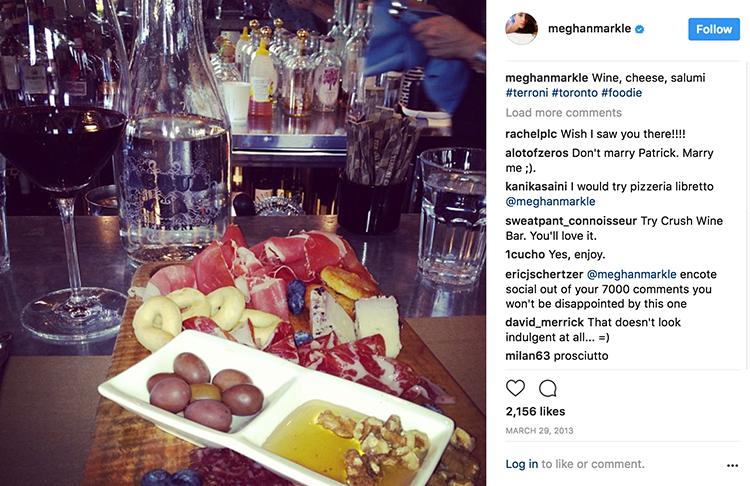  The duchess' Instagram page was once packed full of cheese boards