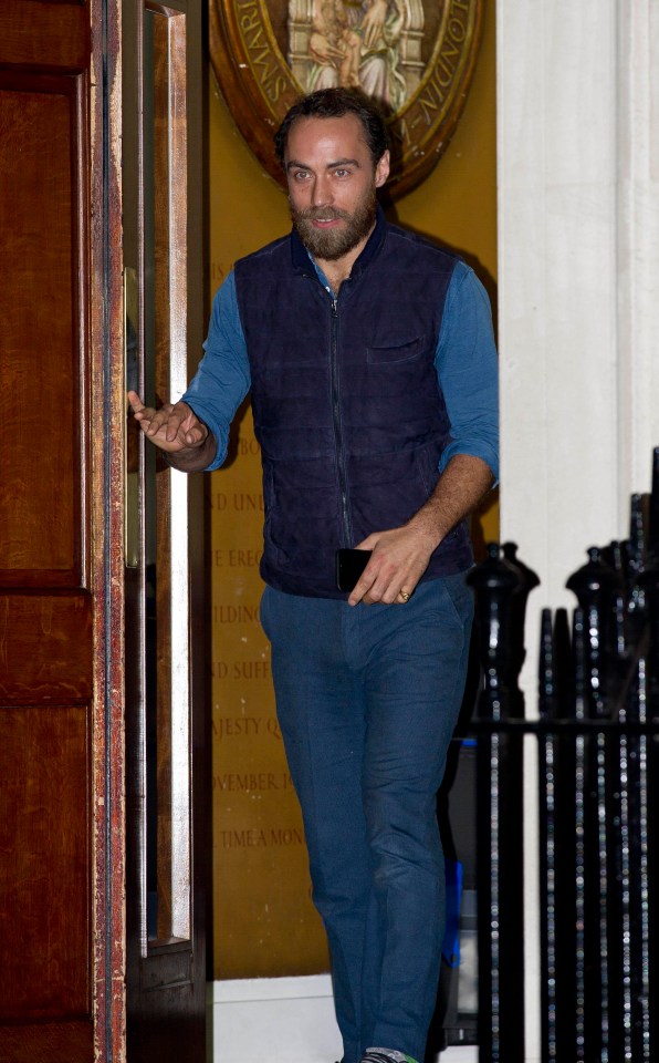 Pippa’s brother James leaves the Lindo wing at St Mary’s hospital