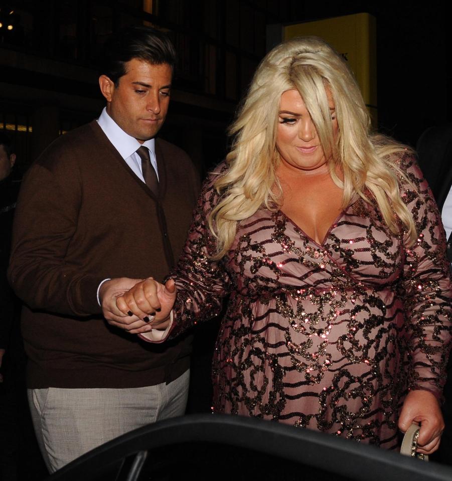  Doting boyfriend Arg gave Gemma a helping hand into the car