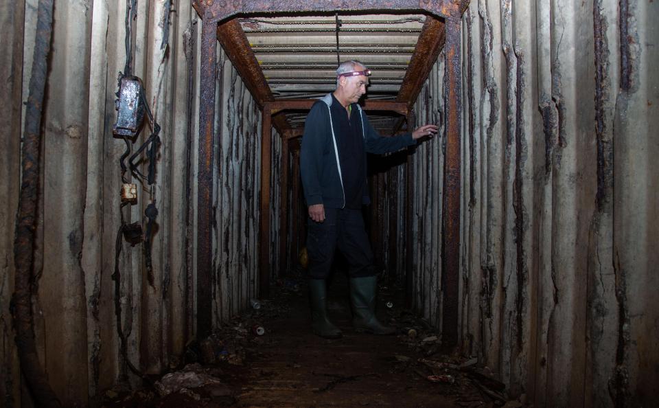  The bunker is due to be filled with cement after being deemed a health hazard