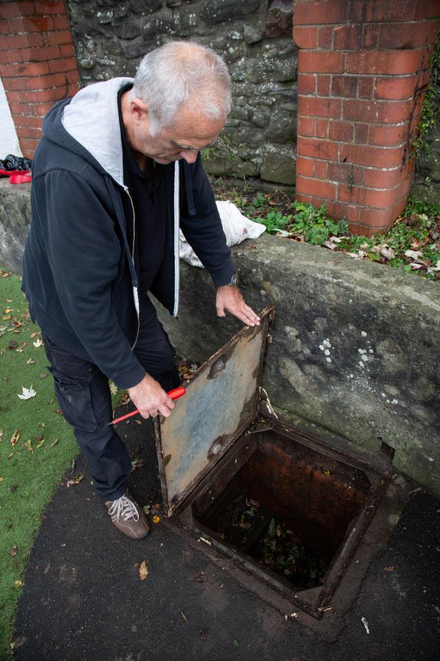  An underground air raid shelter beneath a Bristol primary school features graffiti from more innocent times