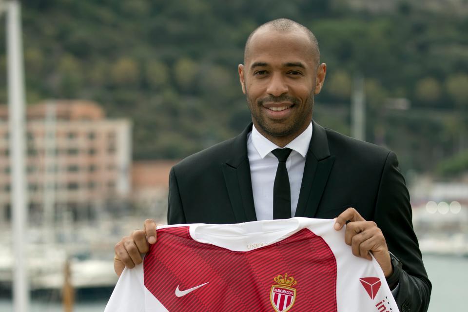  Thierry Henry was unveiled as Monaco boss on Wednesday