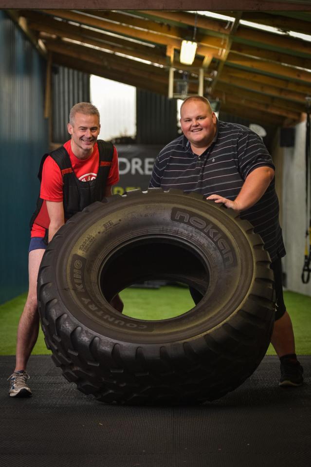  Both Robin and Dibsy endured a 40-minute bootcamp workout at Mike Hind's gym