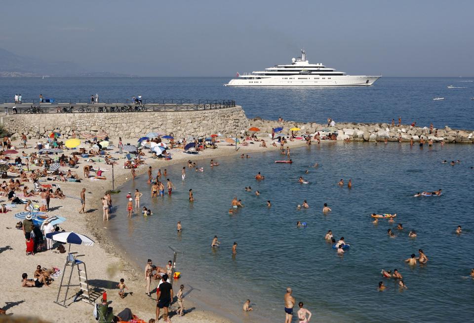  The massive ship also has a cinema, conference room, children's playroom and hair salon