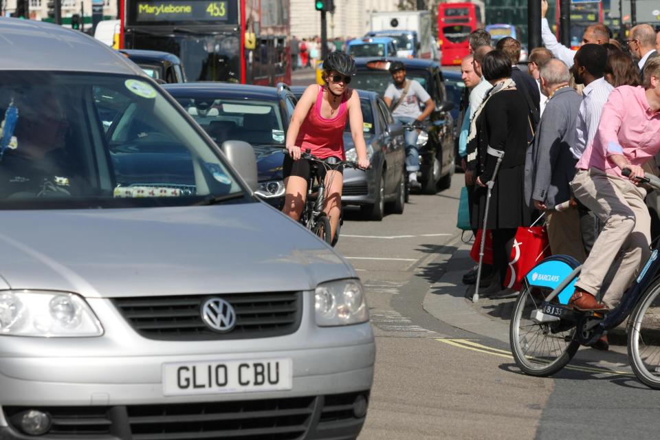 Drivers may soon have to give way to cyclists and pedestrians - or face a fine