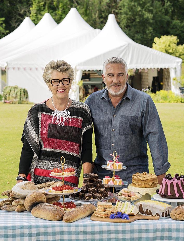  The Great British Bake Off (judged by Prue Leith and Paul Hollywood, pictured) will host a challenge outside of the tent for the first time ever next week