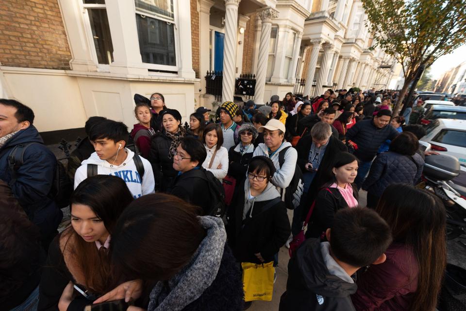  Hundreds of people couldn't wait to get their hands on the 'Asian KFC'