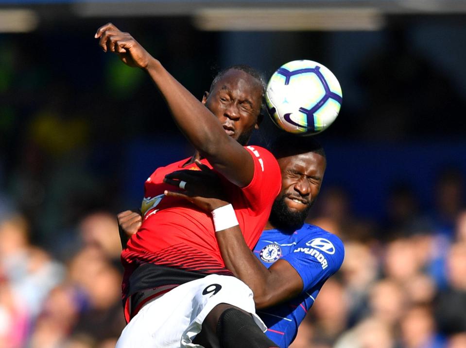  Romelu Lukaku did not look like scoring against his former side in the opening 45 minutes