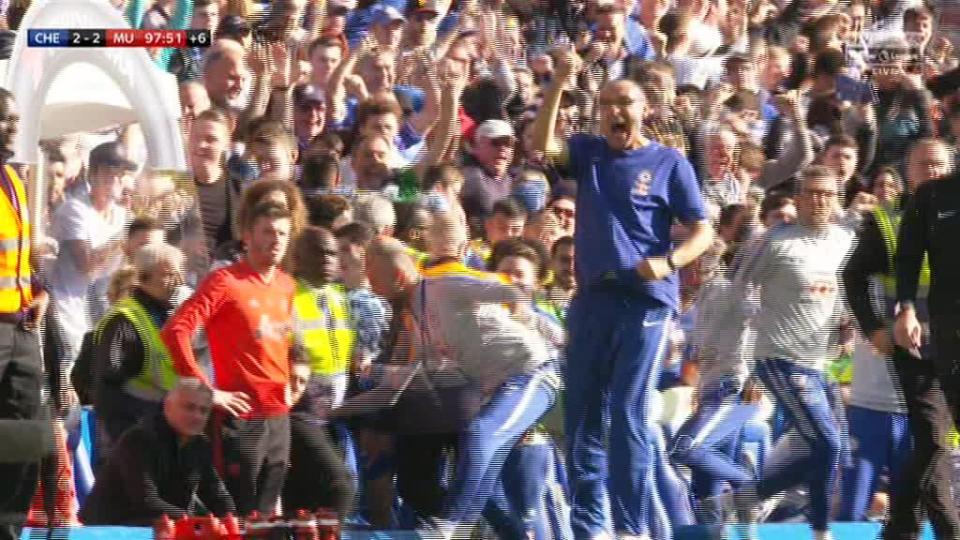  But Ianni appeared to celebrate in front of the manager's face twice