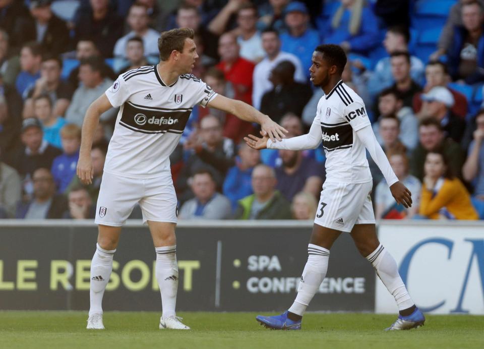  Ryan Sessegnon celebrates his equaliser against Cardiff