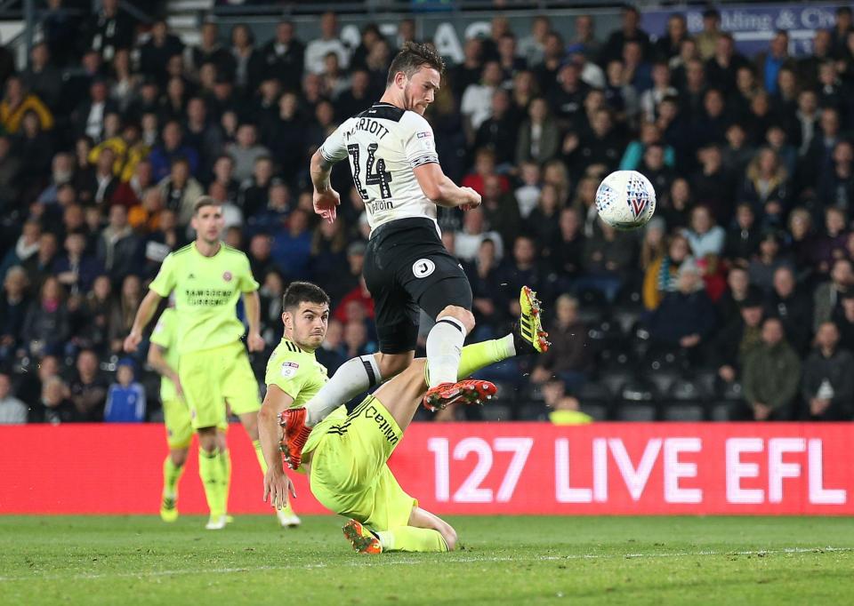  Jack Marriott scored the winner for Frank Lampard's Derby