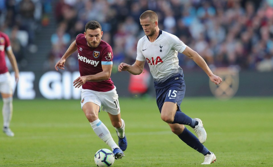 The Tottenham man, right, is seen as the ideal cover in defence and midfield for Barca