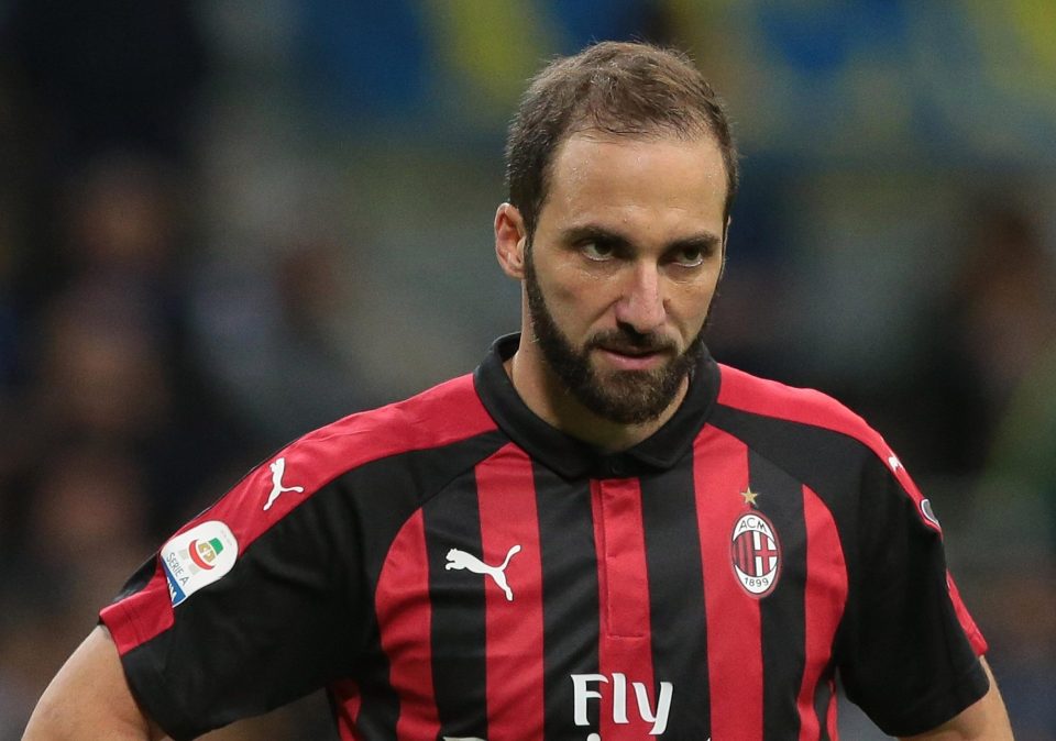  Gonzalo Higuain is looking to fire AC Milan to Europa League glory