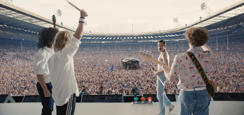  Bohemian Rhapsody is bookended by the reactions of Queen's incredible Live Aid performance