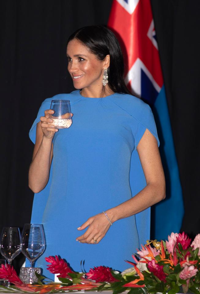  Meghan swapped champers for water - and Prince Harry is said to have followed suit